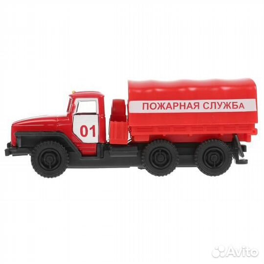 Машина Технопарк металл Урал Пожарная 12 см двери