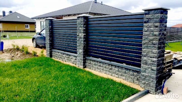 Забор Жалюзи / Ранчо Металлический