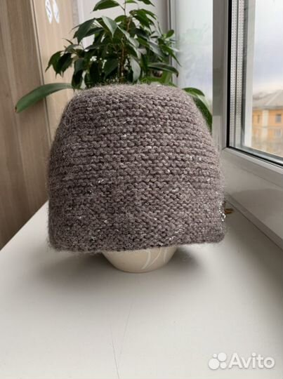 Шапка зимняя теплая