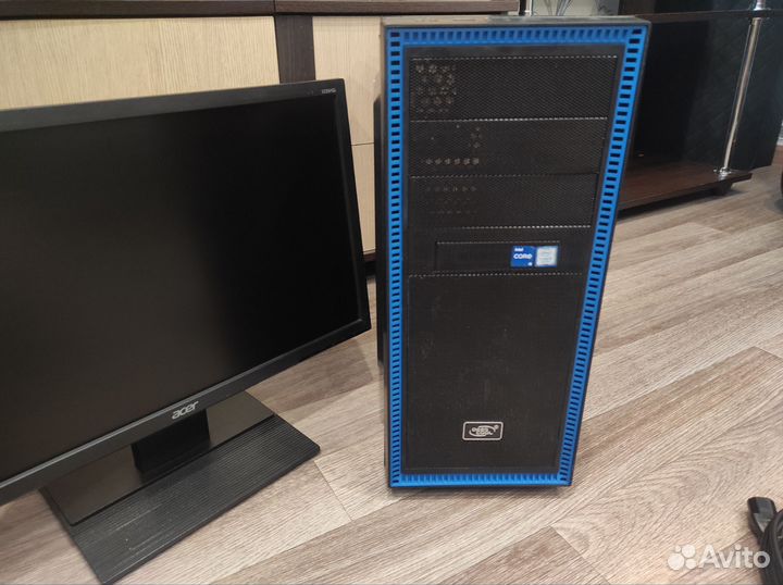 Монитор и корпус пк