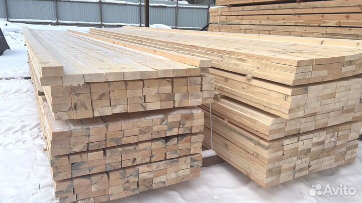 Доска обрезная 40х150х6000мм от производителя