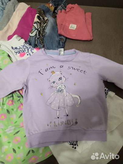 Вещи пакетом на девочку 104 110 zara hm