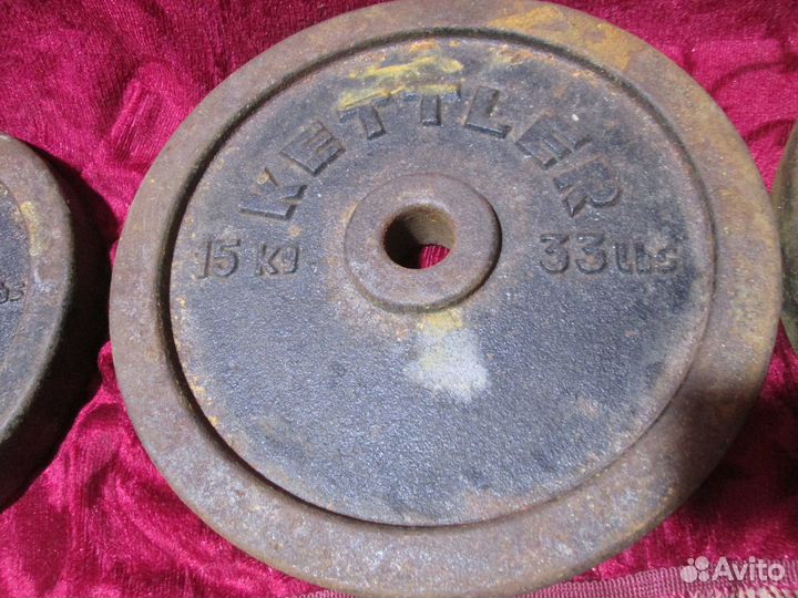 Блины для штанги 15 кг и 10кг