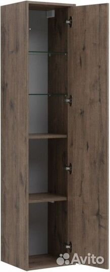 Пенал Aquanet Lino Flat 35 дуб веллингтон