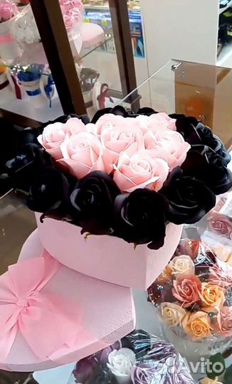 Букеты из мыльных роз