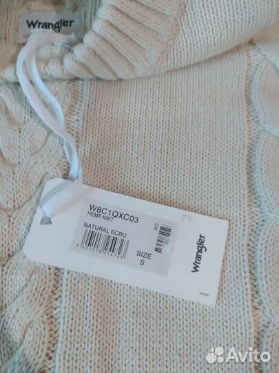 Свитер Wrangler Hemp Knit оригинал M-L