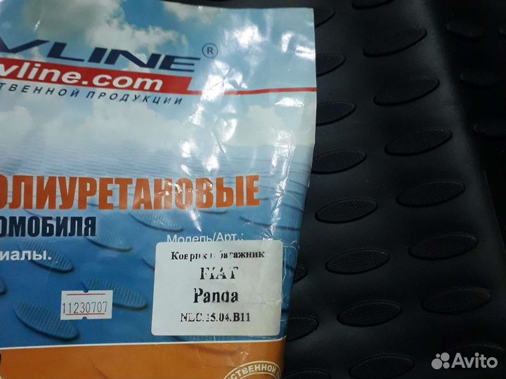 Ковёр в багажник fiat panda 2003 и далее