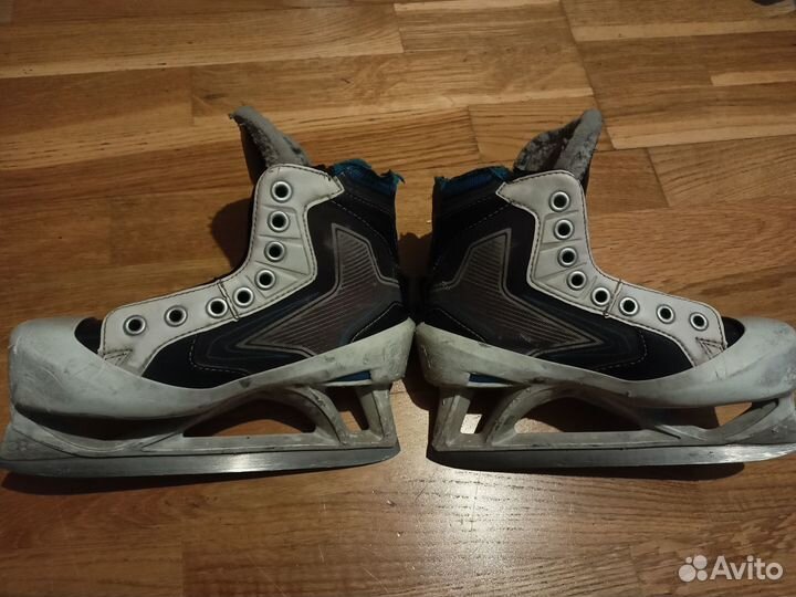 Детские вратарские коньки bauer 21,5 см