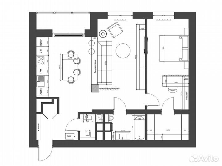 Создание планировочных решений (новострой)