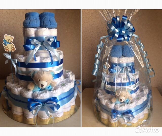 Торт из памперсов(подгузников)