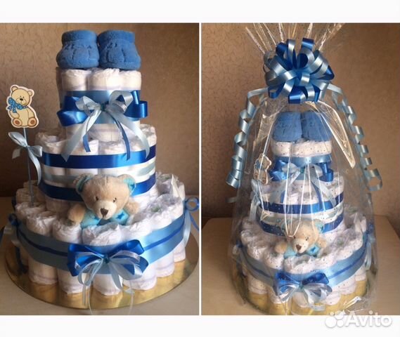 Торт из памперсов(подгузников)