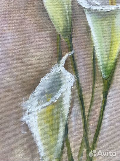 Картина маслом Калы