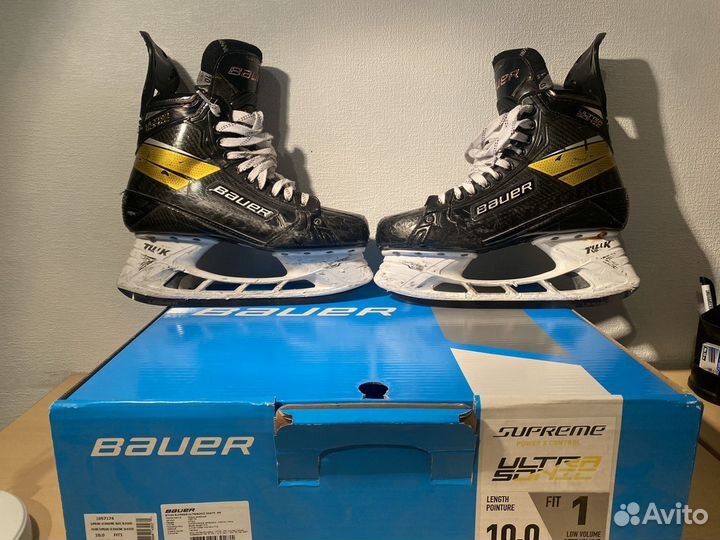 Коньки bauer supreme ultrasonic / размер 10 fit 1