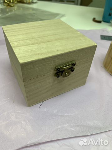 Шкатулка коробочка для колец, заготовка деревянная