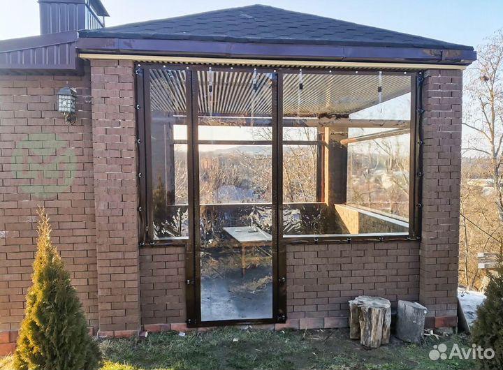 Мягкие окна для беседки и веранды