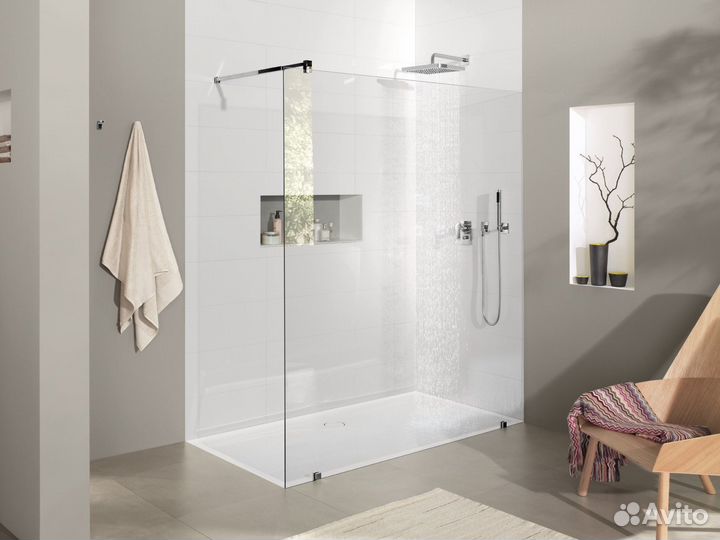 Стеклянные перегородки для душа