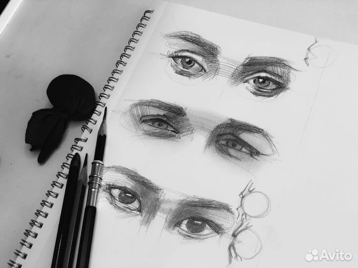 Уроки рисования, обучение. Портрет. Учитель изо