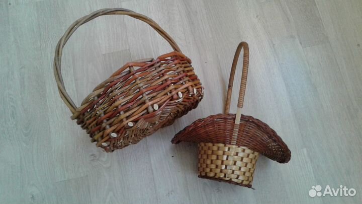 3 корзины плетеные для творчества, для фруктов