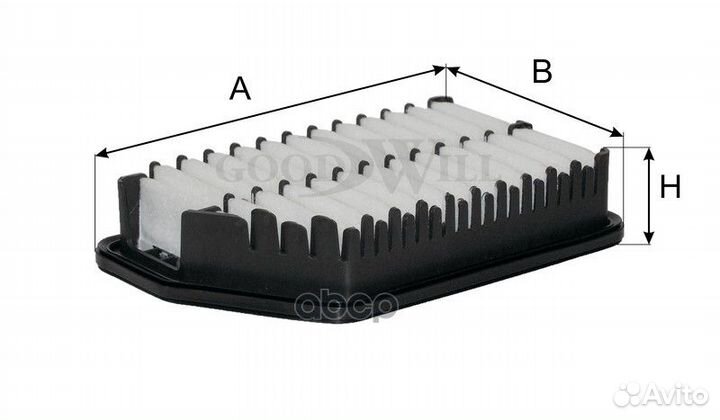 Фильтр воздушный GoodWill 1533