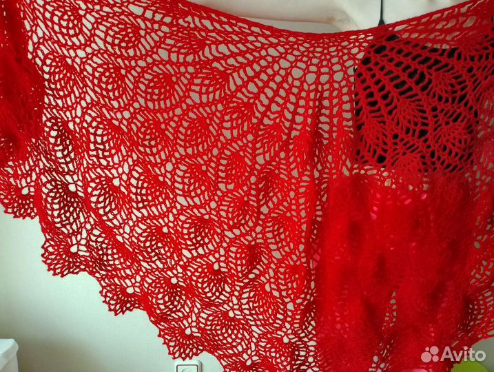 Шаль Ананасы в шампанском