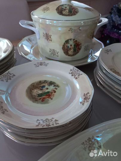 Столовый сервиз гдр «Мадонна»,клеймо SEP