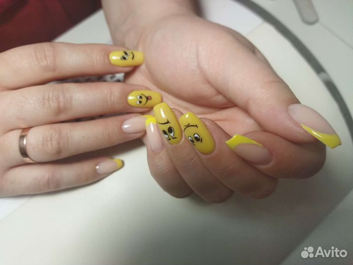 Комбинированный маникюр+покрытие гель-лаком