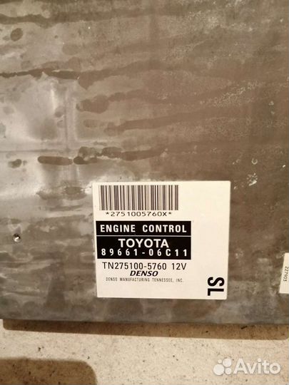 Toyota solara 2 3mz-fe блок управления двигателем