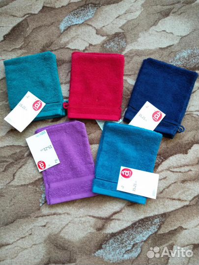 Мочалка - варежка новая