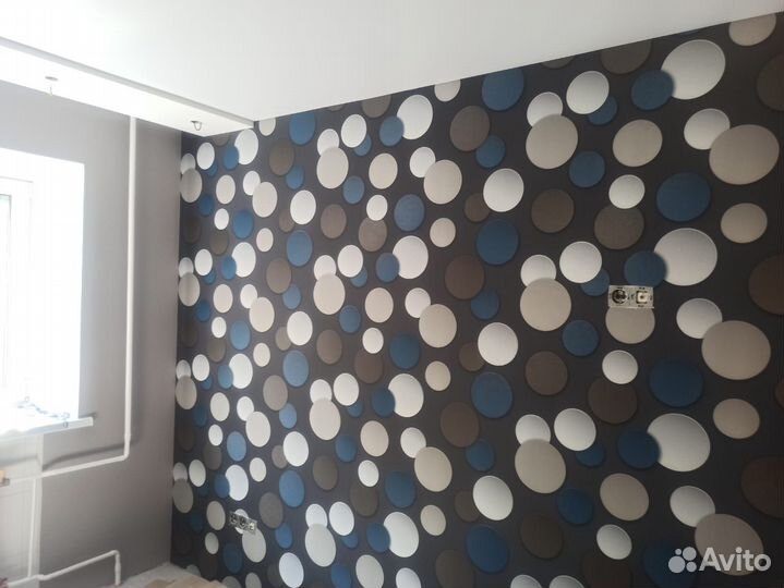 Услуги поклейка обоев,фрески и фотообоев