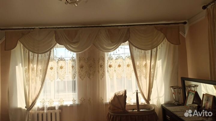 Шторы с ламбрикеном бу
