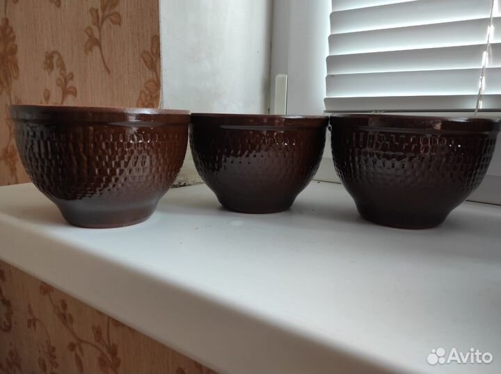 Керамические глиняные горшки, кашпо