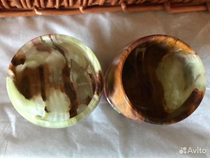 Рюмки из оникса новые в подарочной упаковке