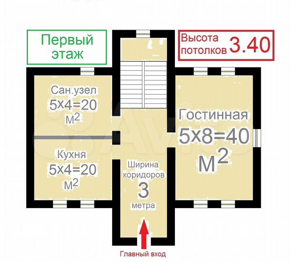Коттедж 234 м² на участке 15 сот.