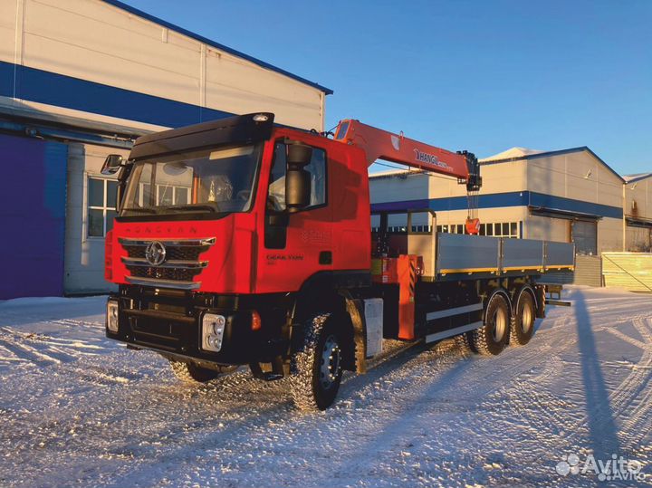 Бортовой грузовик IVECO-Hongyan CQ3266HV35D с КМУ HANGIL SV, 2024