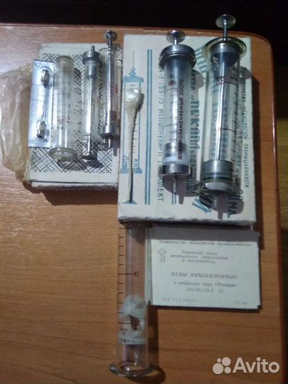 Шприц многоразовый СССР