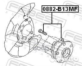 Ступица в сборе передняя subaru legasy B13/B14