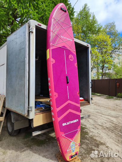 Надувная сап доска sup board skatinger prana red