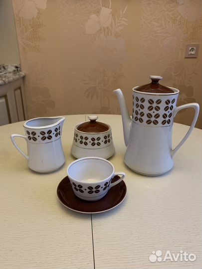 Кофейный сервиз, ссср, Рижский фарфоровый завод
