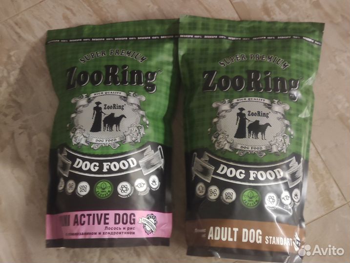 Сухой корм для собак ZooRing Adult Dog и Mini Acti