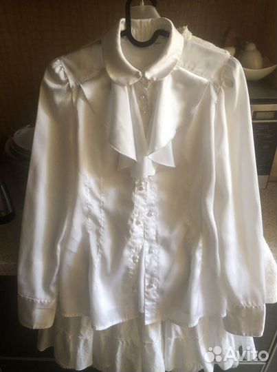 Блуза школьная 152 silver spoon