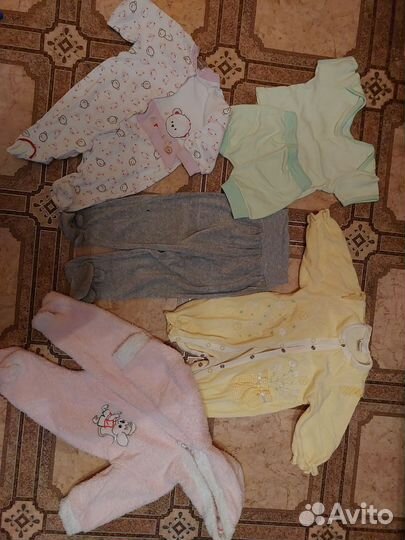 Детская одежда для девочек пакетом от 0- 1 года