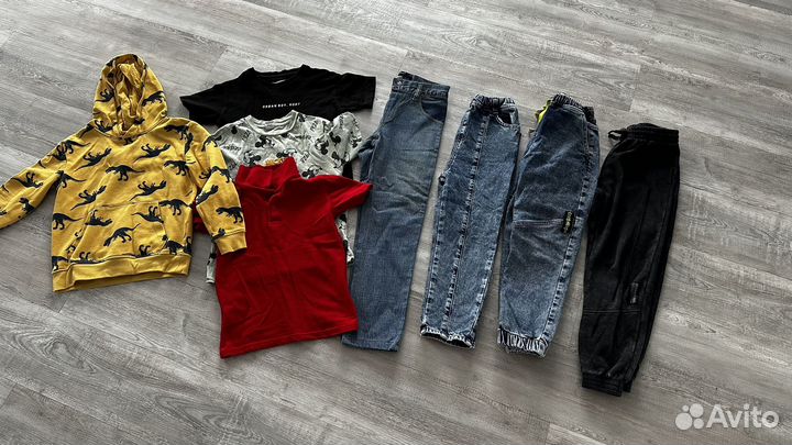 Вещи пакетом на мальчика 122 128