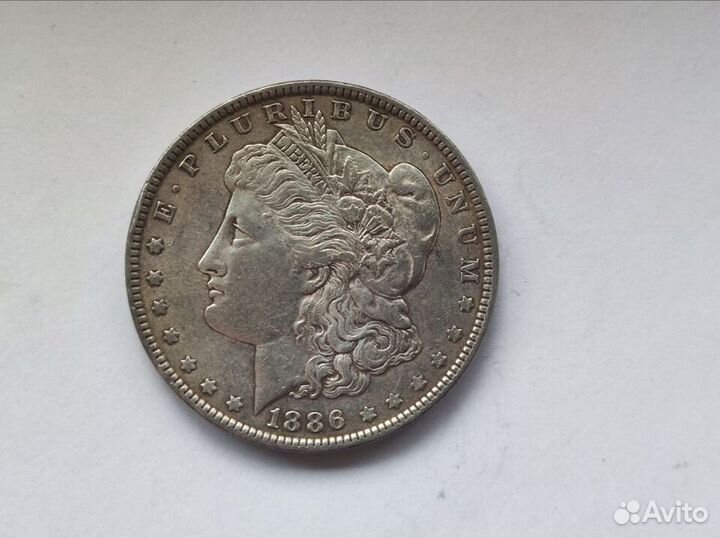 1 Доллар Моргана 1886 Филадельфия