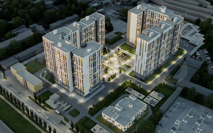 1-к. квартира, 40,9 м², 17/18 эт.