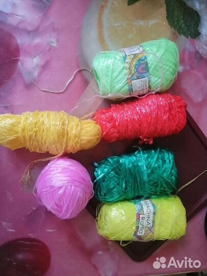 Нитки для вязания мочалок