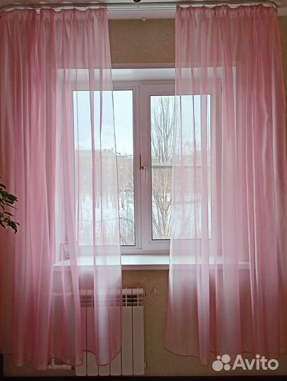 Штора тюль из полуорганзы 5,0 новая