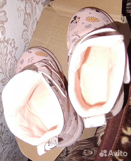 Ботинки демисезонные для девочки 19 размер