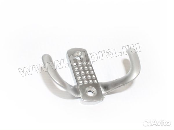 Крючок двухрожковый Naktoli, мат хром