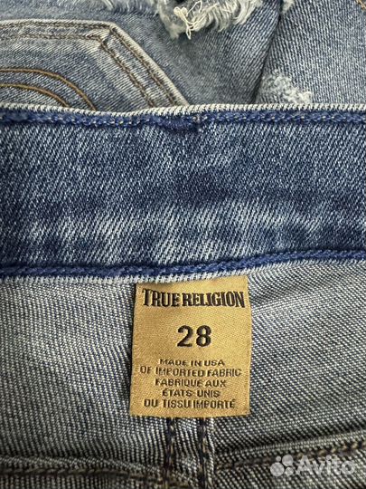 Джинсовые шорты True Religion