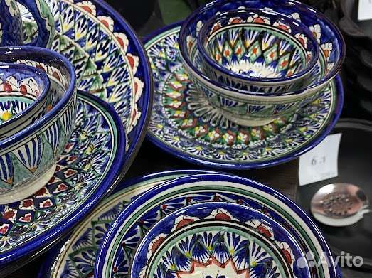 Сервис узбекский ручной работы на 6 персон